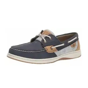 SPERRY Women's, Bluefish 2 Eye Boat Shoes Navy Multi‎ 9 M