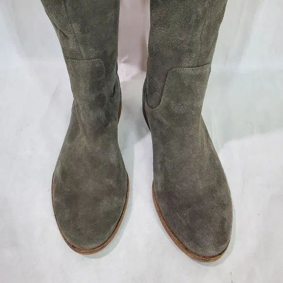 Splendid Polly Over The Knee Gray Suede Tall Boots Size 8