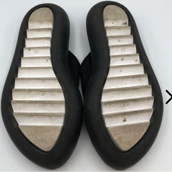 Stella McCartney Air Slide EU 36 Vegan Leather Canvas Flip Flops EUC / US 6.5