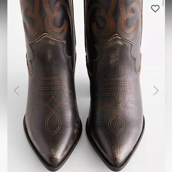 Steve Madden lashes leather tall western boots