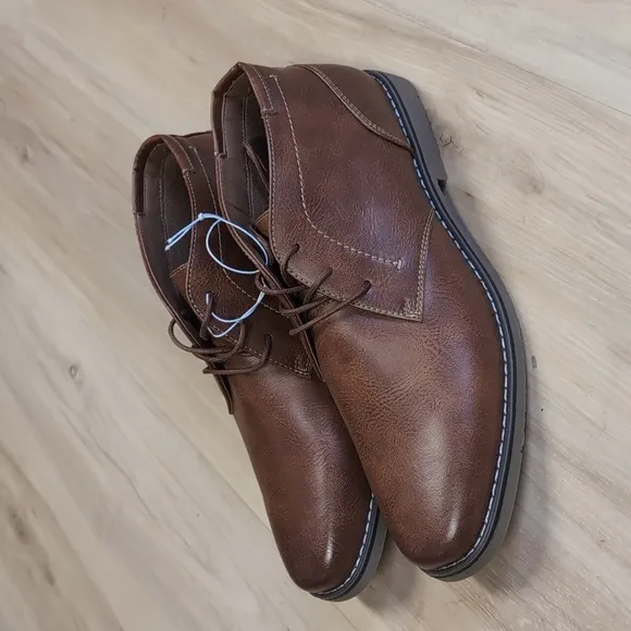 STEVE MADDEN Men's Short Chukka P-Symin Boots In Cognac