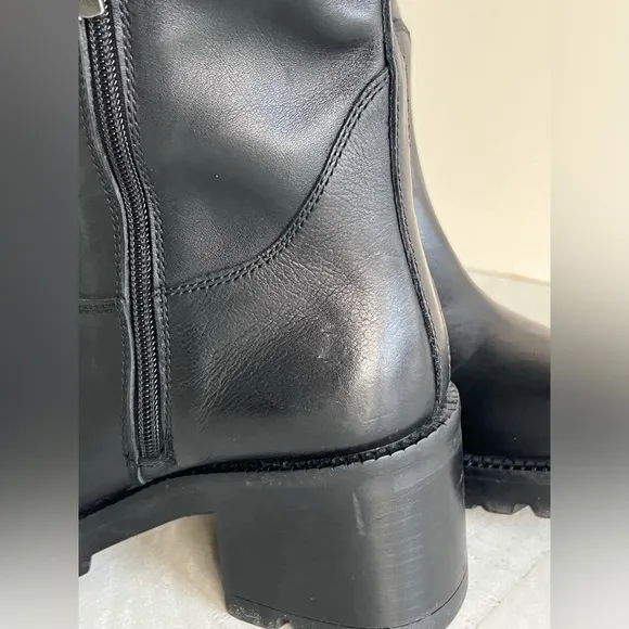 Steve Madden Womens Gyrate Leather Tall Knee-High Boots Like New Size 9 NWOB