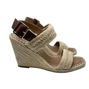 Steve Madden Women's Uri Wedge Sandal Jute Brown SIZE 8