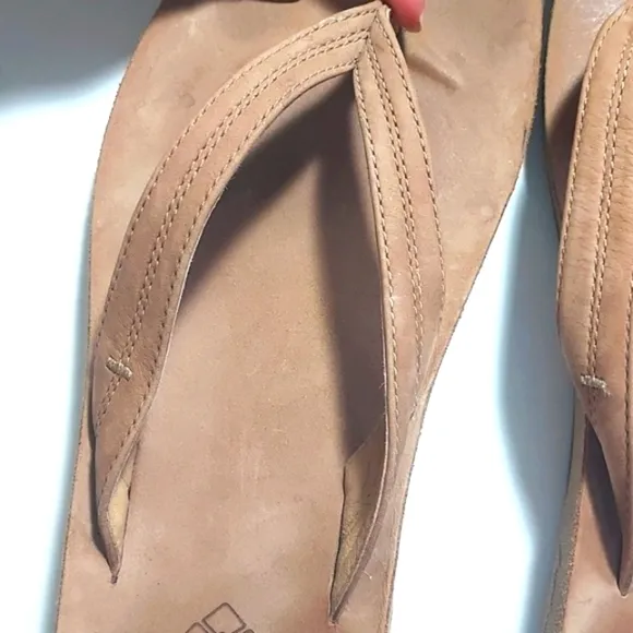 STIO Women's Flip Flops Sandals Brown Size 10