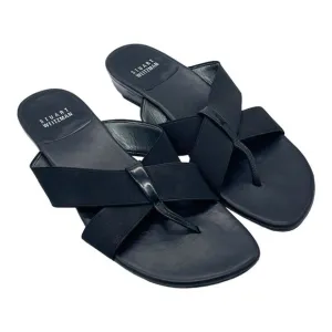 Stuart Weitzman Shoes Womens 7 Leather Flip Flops Sandals Old Money Quiet Luxury