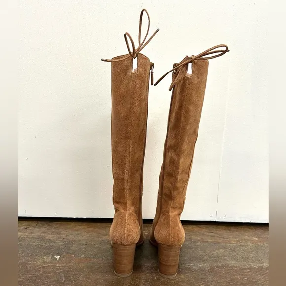 Stuart Weitzman tall tan boots | 9.5