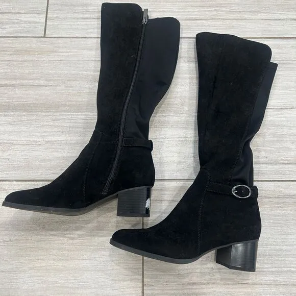 Suede Tall Boots