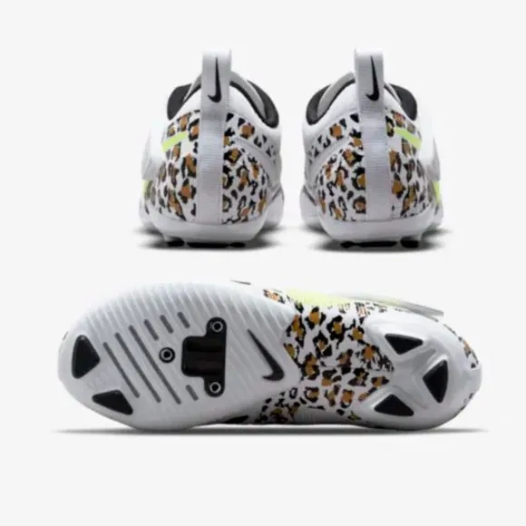 Sz 6.5,7,7.5 Women Nike SuperRep Cycle White Leopard Cycling Shoes CJ0775-177