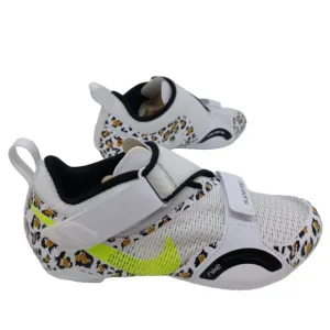 Sz 6.5,7,7.5 Women Nike SuperRep Cycle White Leopard Cycling Shoes CJ0775-177