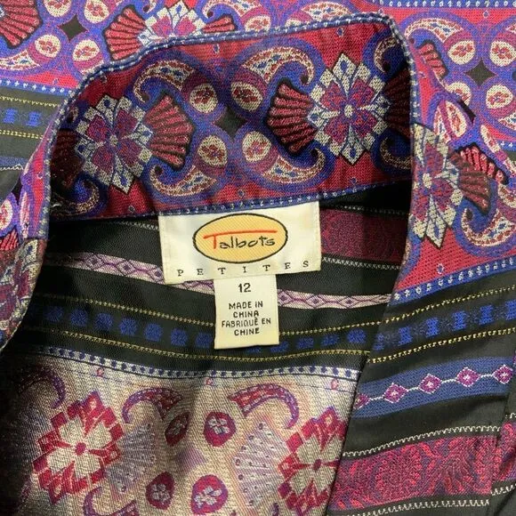 TALBOTS silk kimono jacket