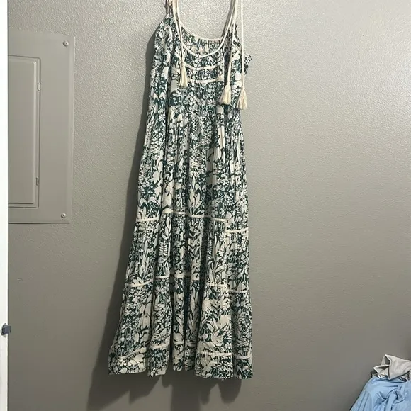 The Great. The Breeze Low-Back Tiered Maxi Dress 1/Small