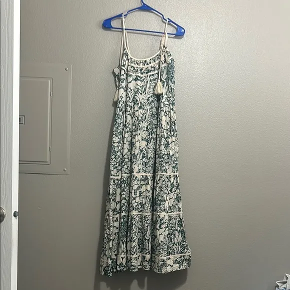 The Great. The Breeze Low-Back Tiered Maxi Dress 1/Small