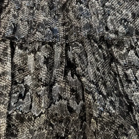 The Kooples Silver Leopard Metallic Dress (D4)