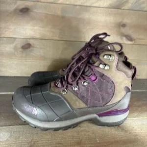 the north face womens size 7.5 shoes brown waterproof insulated boots