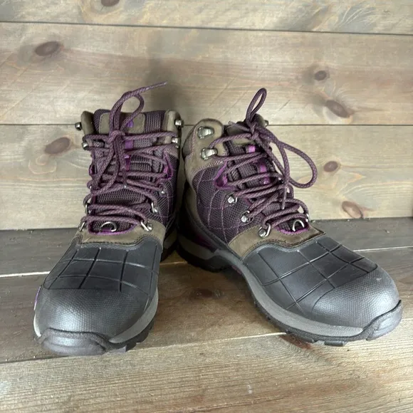 the north face womens size 7.5 shoes brown waterproof insulated boots