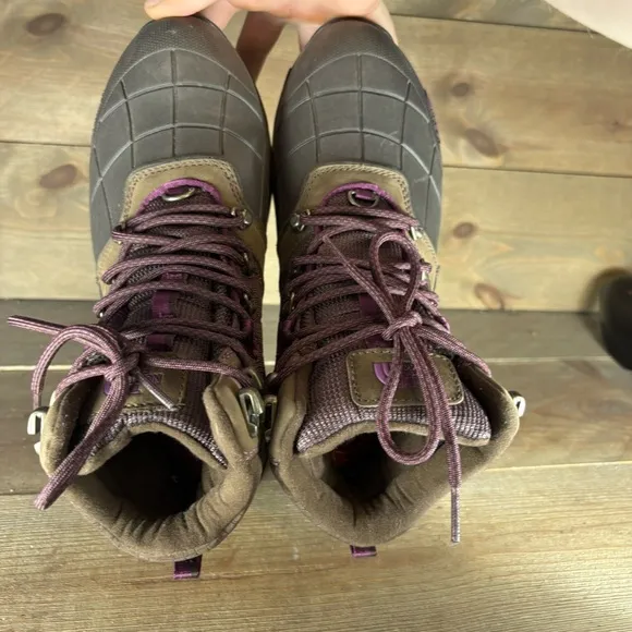 the north face womens size 7.5 shoes brown waterproof insulated boots