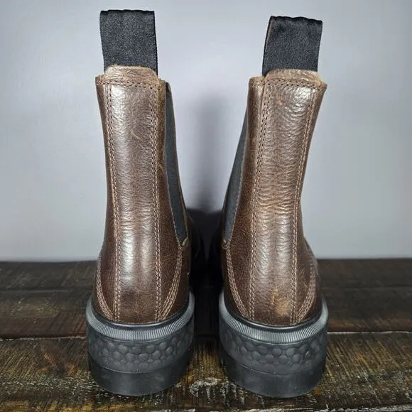 Timberland Cortina Valley Womens Size 8.5 Leather Chelsea Boots Brown Black
