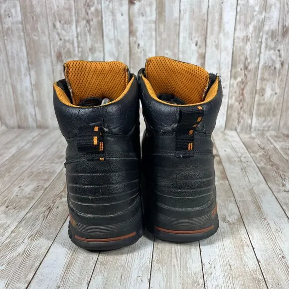 TIMBERLAND PRO 'Endurance' 6&quot; Steel Toe‎ Black Leather Boots. Sz 10.5