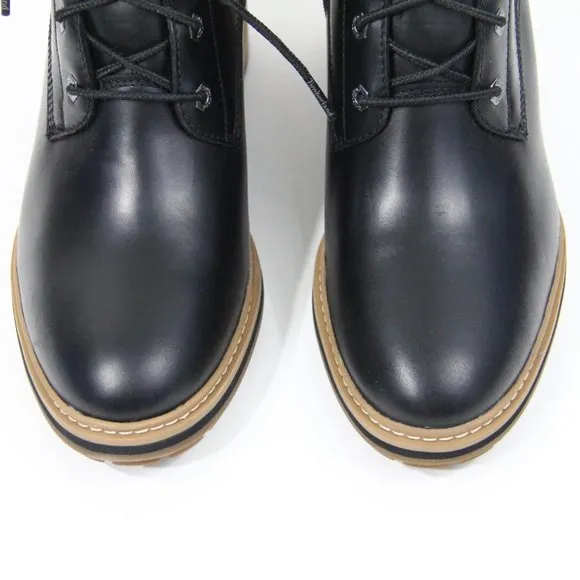 Timberland Sienna Lug Sole Boots New Women Black Leather 9.5