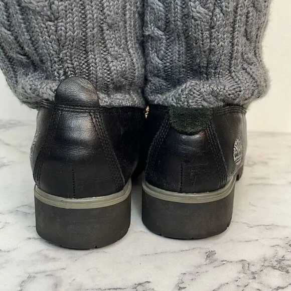 Timberland Tall Cable Knit Sweater Boots 9W