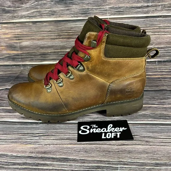 Timberland Women's Ellendale Water Resistant Brown‎ Leather Boots