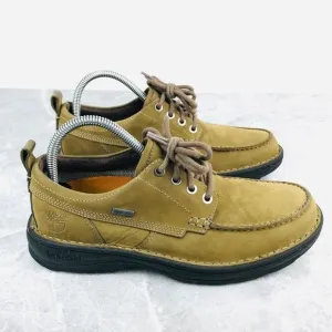 Timberland Gore-Tex Mens Size 7 Shoes Waterproof Brown Leather‎ Moc Shoes 72135