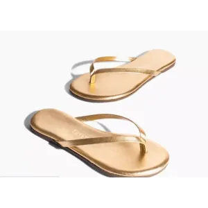 TKEES Sandals in metallic gold in Size 6