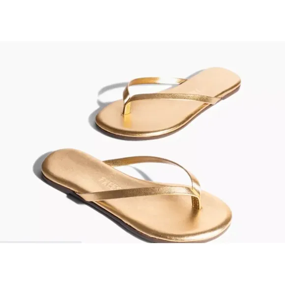 TKEES Sandals in metallic gold in Size 6