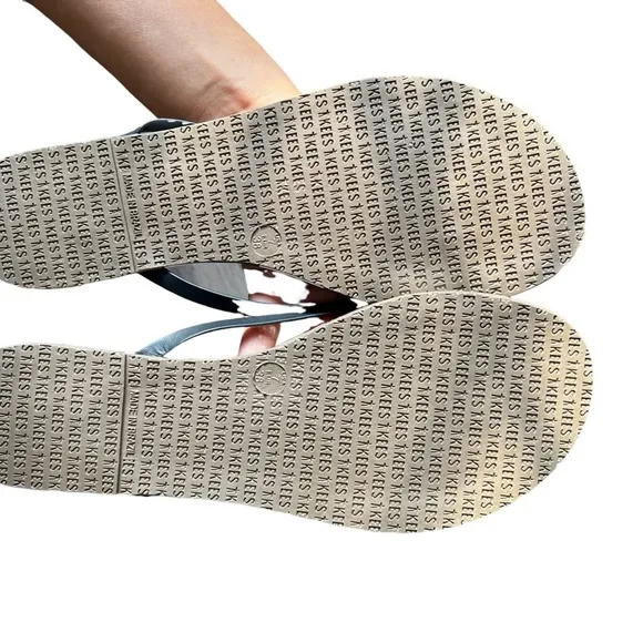 TKEES x Alice Olivia Lily in Positano Stripe Flip Flops Sandals Womens 7