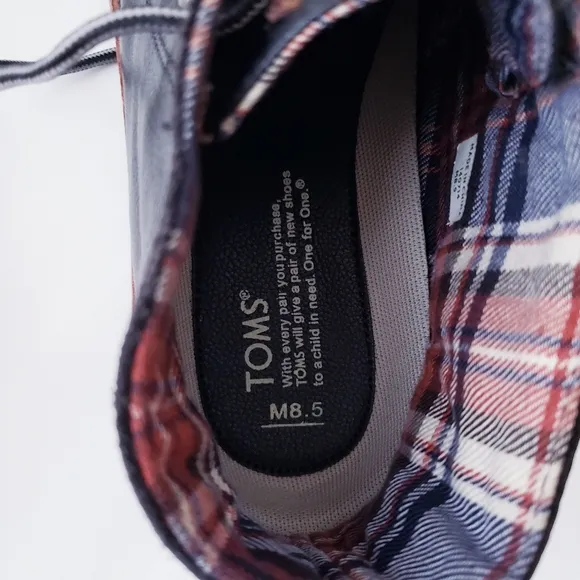 Toms Black Leather Lace-up Boots