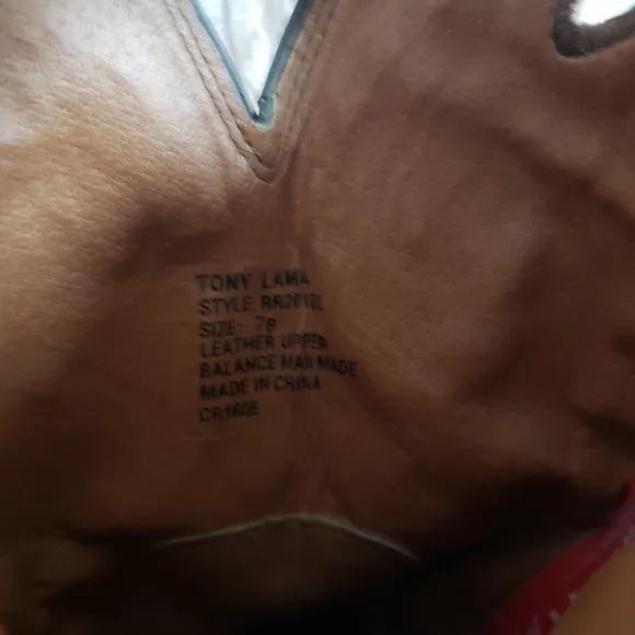 Tony Lama Western Cowboy Rodeo Boots