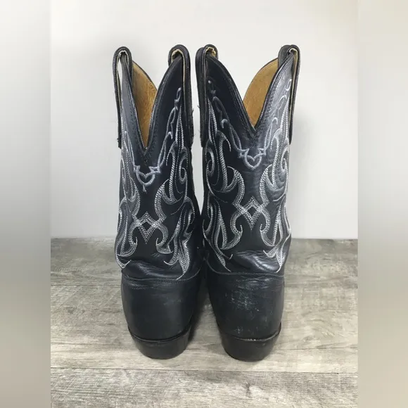 Tony Lama Womens (VF3033) Vaquero 11” Black Vail Western Cowgirl Boots Size 10