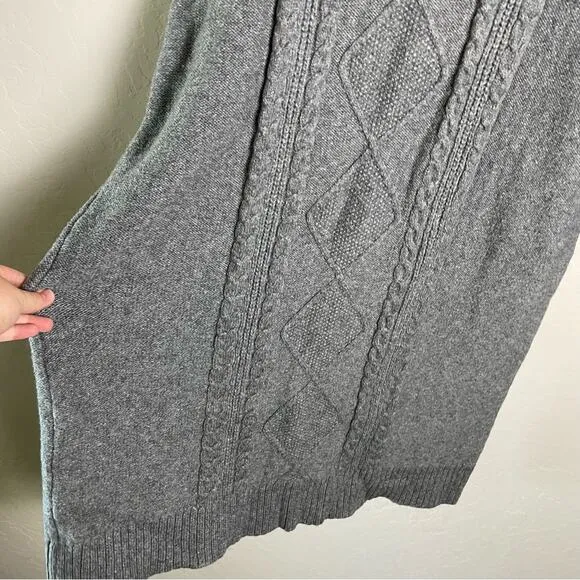 Torrid Heather Grey At The Knee Sweater Cable Dress 2X NWT 41025232