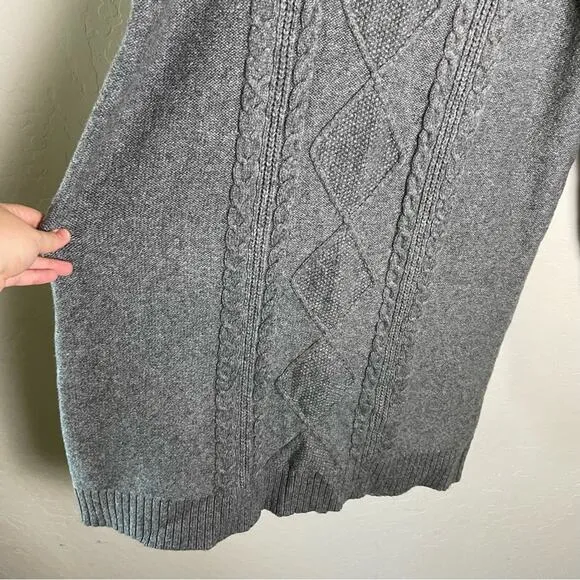 Torrid Heather Grey At The Knee Sweater Cable Dress 2X NWT 41025232