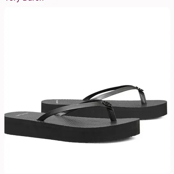 Tory Burch Flatform Flip Flop Black | 11