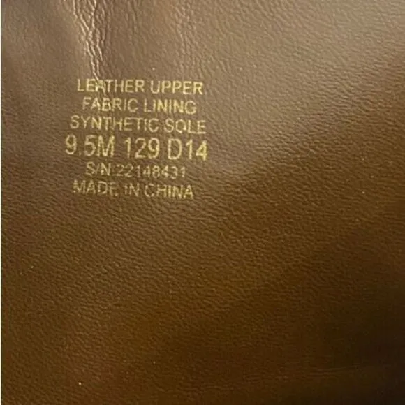 Tory Burch Leather Marlene Riding Boots Tall Logo Brown Inner Zip Size 9.5