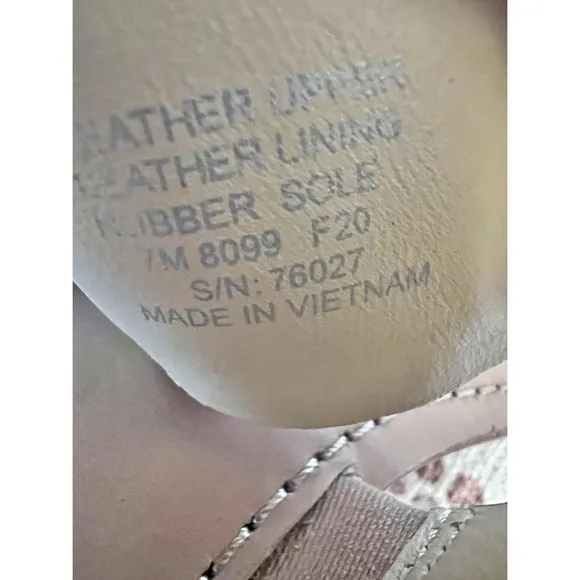 Tory Burch Leigh Flip Flop Sandals Tan Leather Size 7