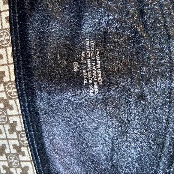 Tory Burch tall black boots leather women’s size 8