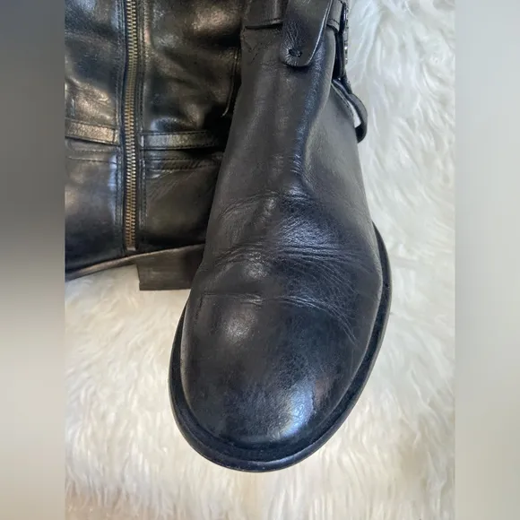 Tory Burch tall black boots leather women’s size 8