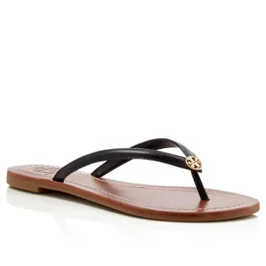 Tory Burch Terra Leather Flip-Flops Size 10