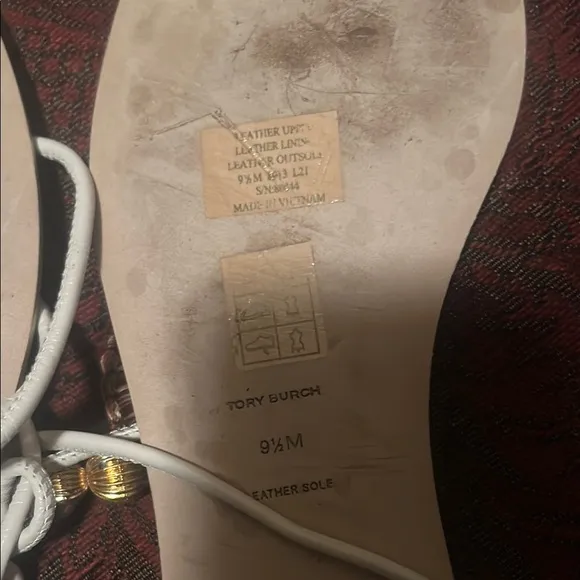 Tory Burch White Sandals