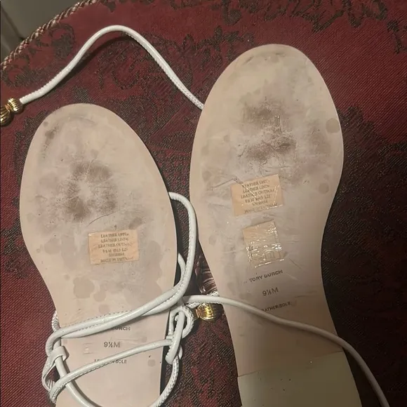 Tory Burch White Sandals