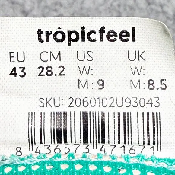 Tropicfeel Cala Mens Size 9 Travel Shoes Sneakers Water-Friendly Red
