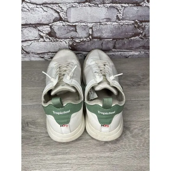 TropicFeel Geyser Litli HDry White Gray Mesh Leather Shoes Men’s Sz 11M US/45EU