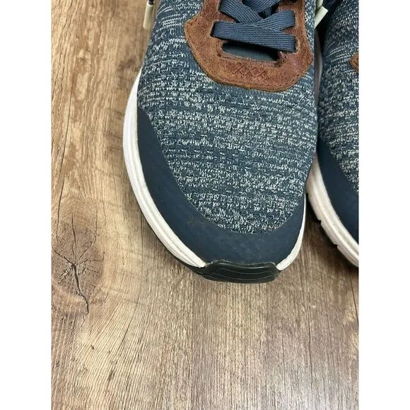 True Linkswear LUX Knit Heathered Blue Golf Shoes Breathable Men's 8 No Insole