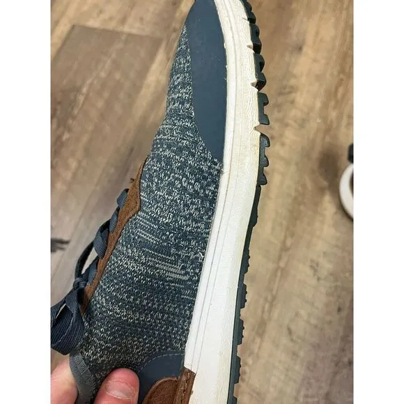 True Linkswear LUX Knit Heathered Blue Golf Shoes Breathable Men's 8 No Insole