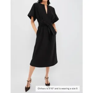 TUCKERNUCK Black Double Face Flannel Gianna Dress NEW