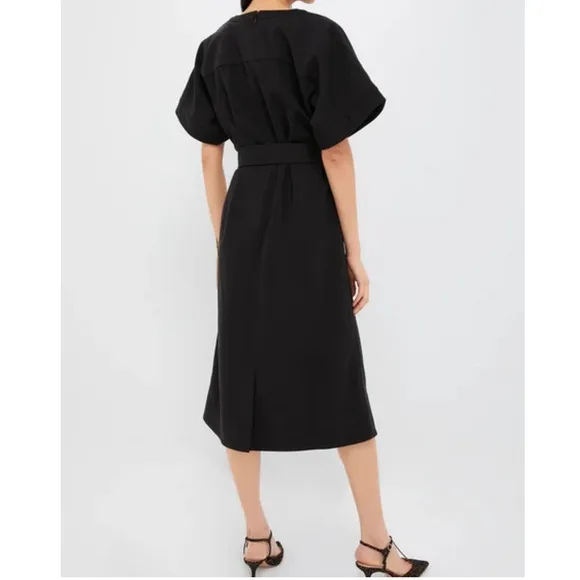 TUCKERNUCK Black Double Face Flannel Gianna Dress NEW
