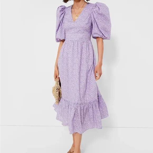 Tuckernuck HYACINTH HOUSE Lilac and Blush Icon Floral Lindley Dress size xxs NWT