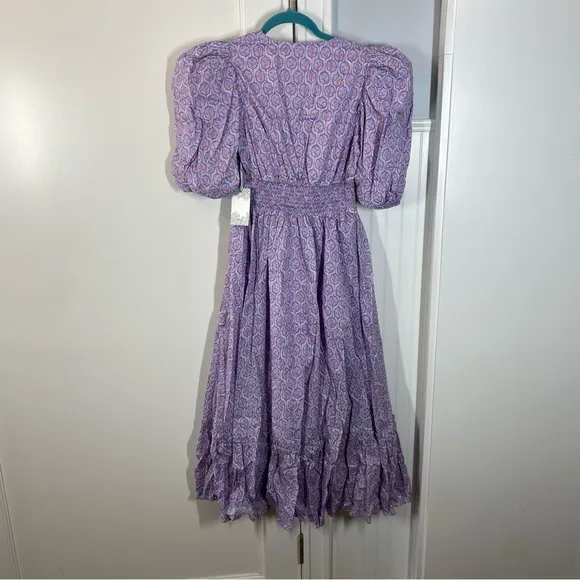Tuckernuck HYACINTH HOUSE Lilac and Blush Icon Floral Lindley Dress size xxs NWT
